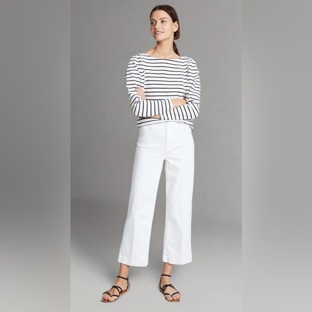 PAIGE Women's Nellie Culotte Jeans Size 26 Crisp White